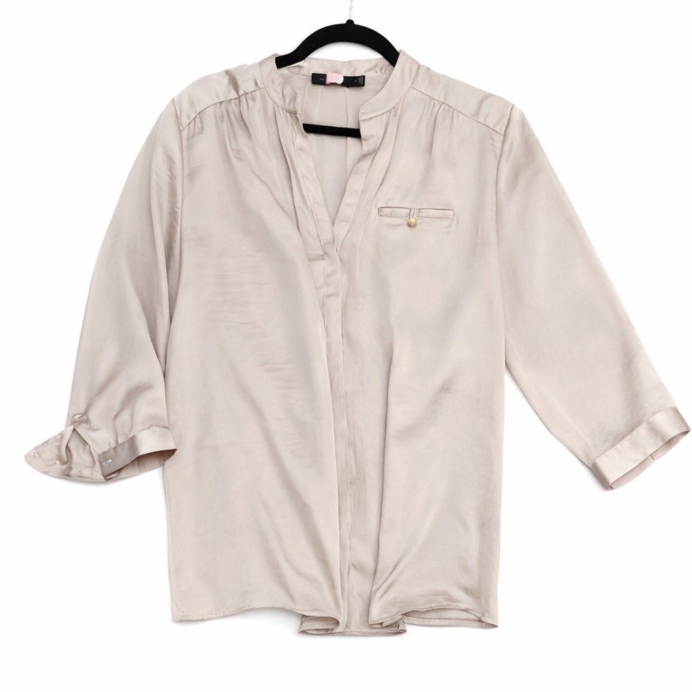 The Limited gold blouse with 3/4 sleeves Size L